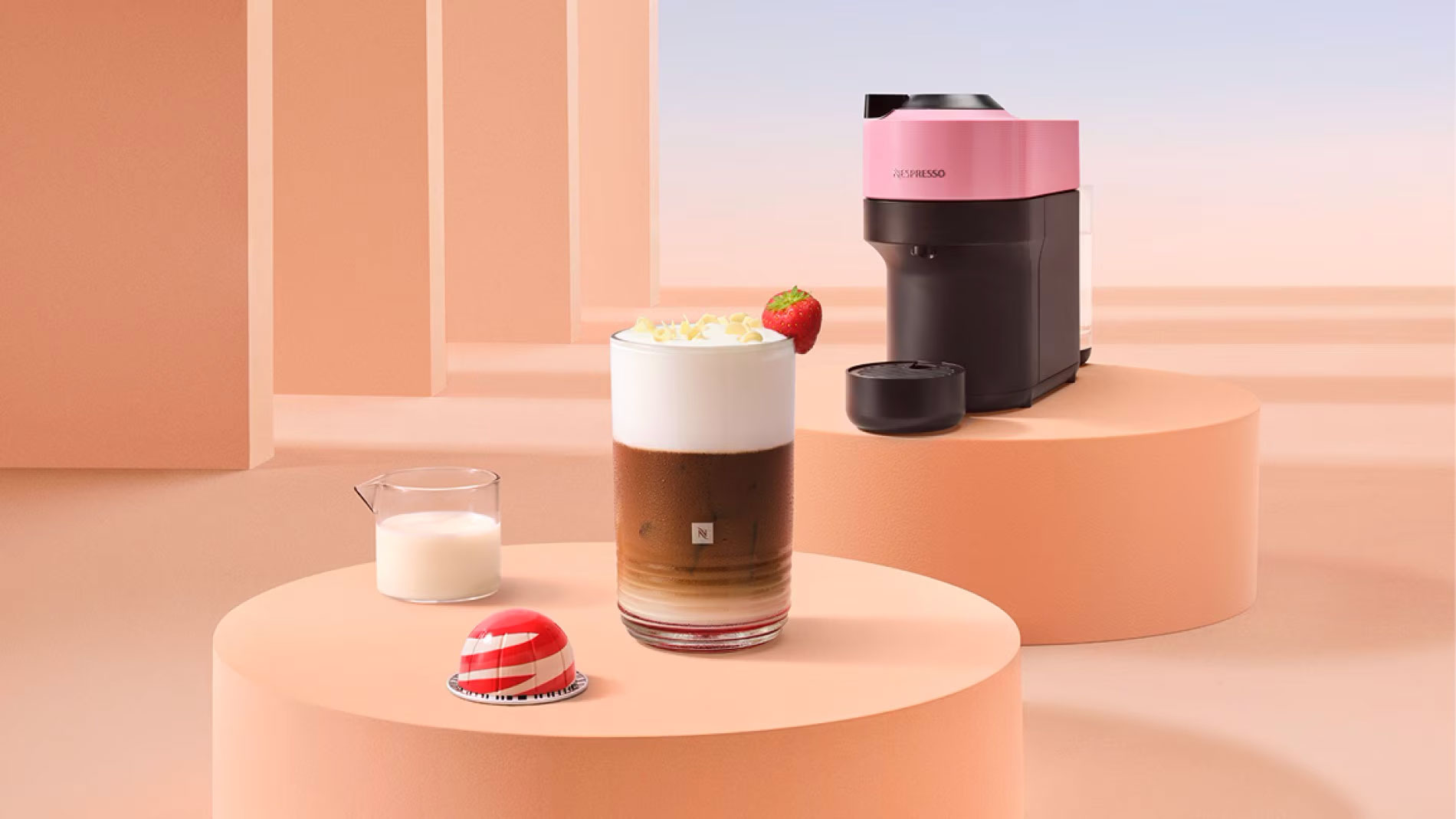 White Chocolate Strawberry | Nespresso coffee recipes